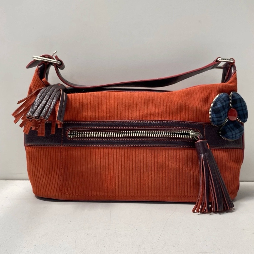 Marc Jacobs Orange and Brown Shoulder Bag